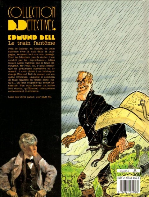 Verso de l'album Les enquêtes d'Edmund Bell Tome 5 Le train fantôme