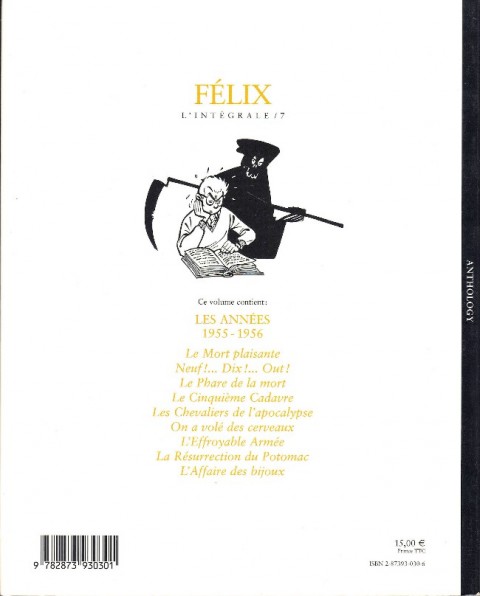 Verso de l'album Félix L'Intégrale / 7