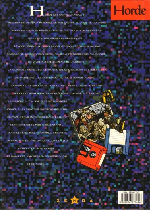 Verso de l'album Horde