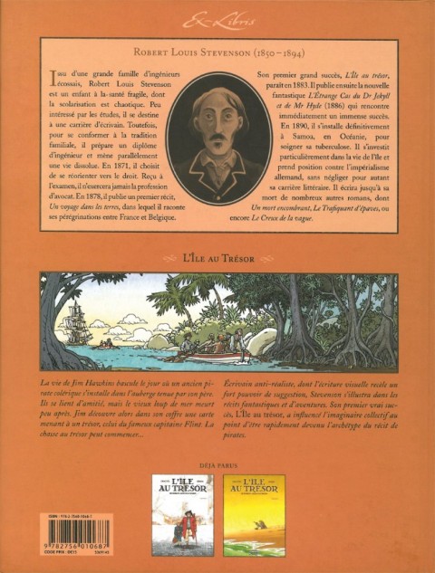 Verso de l'album L'Île au trésor Volume 2