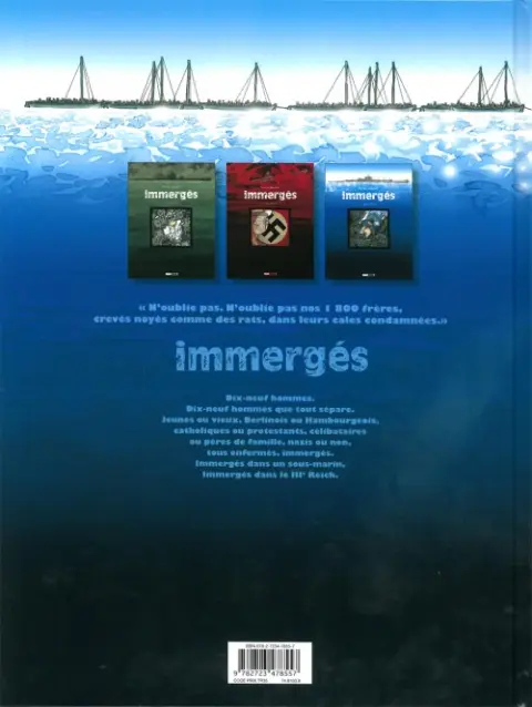 Verso de l'album Immergés Tome 3 Wilhelm Pelosi