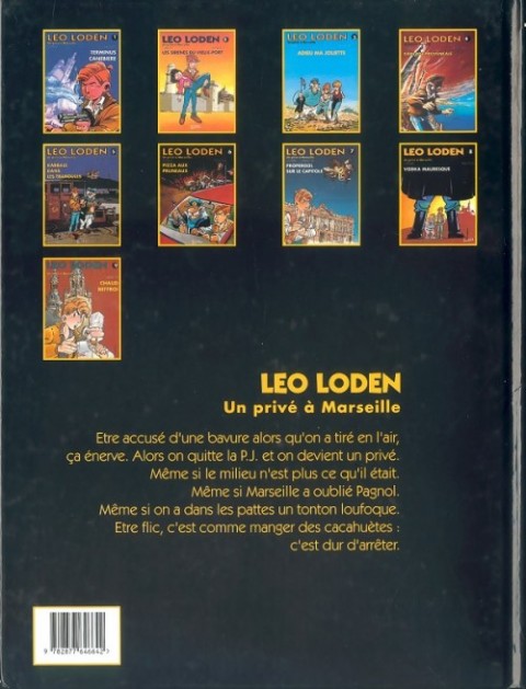 Verso de l'album Léo Loden Tome 10 Testament et Figatelli