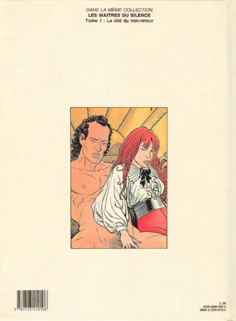 Verso de l'album Les Maîtres du silence Tome 2 L'île aux hommes fatigués