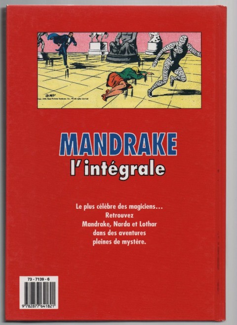 Verso de l'album Mandrake le magicien L'Intégrale Tome 2 La reine d'ébène