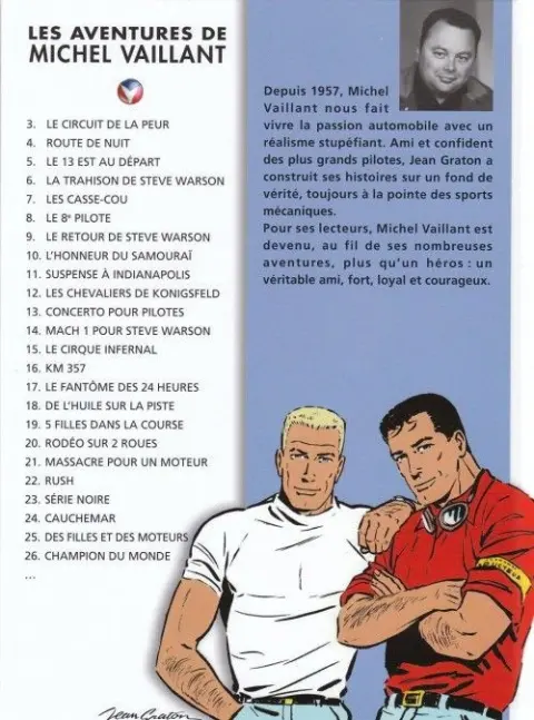 Verso de l'album Michel Vaillant La Collection Tome 3 Le circuit de la peur