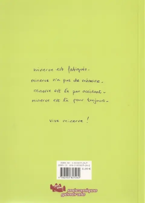 Verso de l'album Minerve