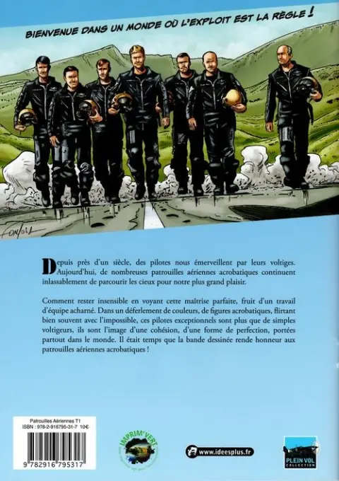 Verso de l'album Patrouilles aériennes acrobatiques Vol. 1