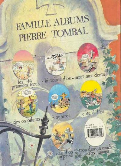 Verso de l'album Pierre Tombal Tome 7 Cas d'os surprise