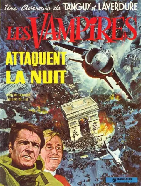 Couverture de l'album Tanguy et Laverdure Tome 15 Les Vampires attaquent la nuit