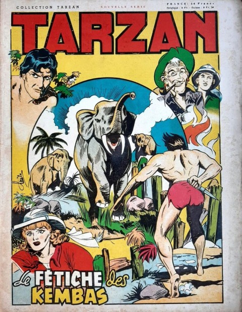 Couverture de l'album Tarzan (collection Tarzan) 2 Le fétiche des Kembas