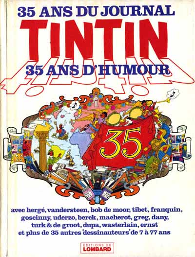 Couverture de l'album 35 ans du journal Tintin 35 ans d'humour