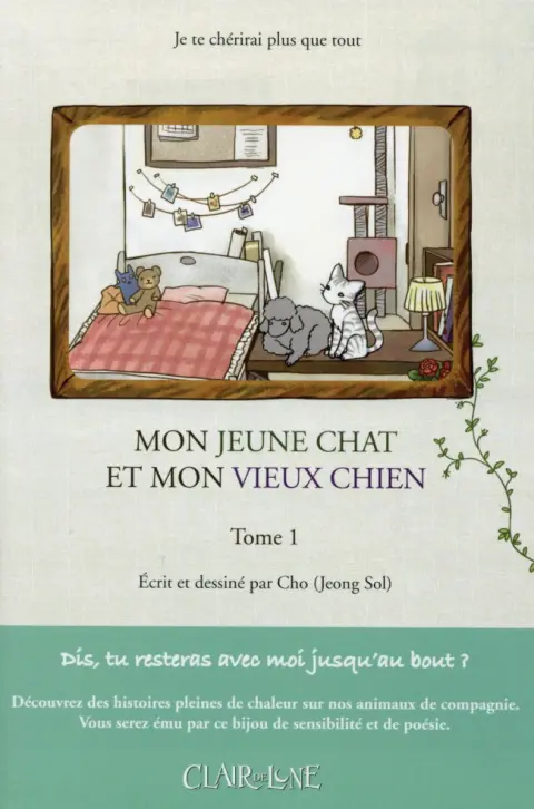 Mon jeune chat et mon vieux chien