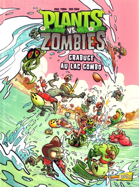 Couverture de l'album Plants vs. zombies Tome 10 Grabuge au Lac Gombo