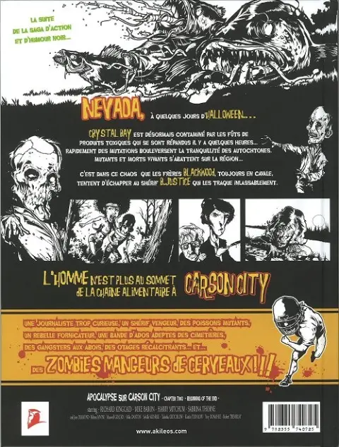 Verso de l'album Apocalypse sur Carson City Tome 2 Le commencement de la fin
