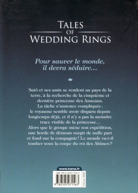 Verso de l'album Tales of Wedding Rings 5