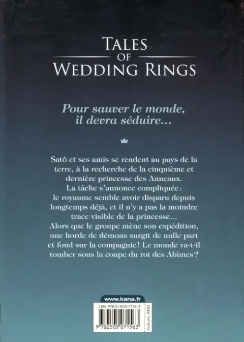 Verso de l'album Tales of Wedding Rings 5