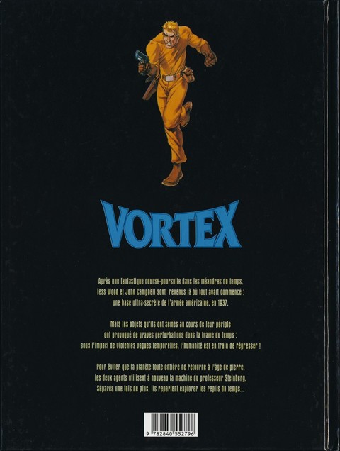 Verso de l'album Vortex Tess Wood & Campbell 7