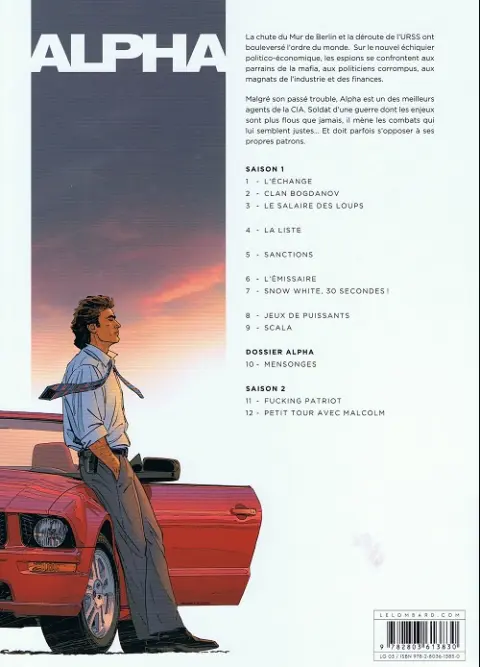 Verso de l'album Alpha Tome 4 La liste