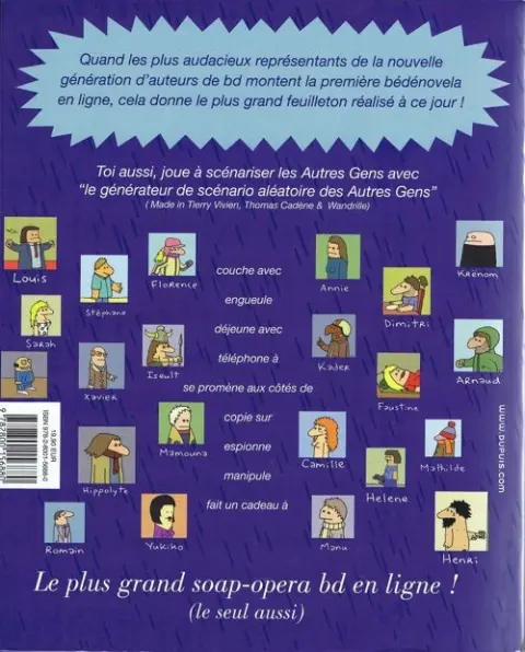 Verso de l'album Les Autres gens #10 #11