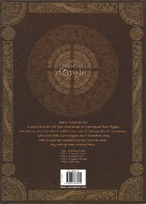 Verso de l'album Les Forêts d'Opale Tome 1 Le bracelet de Cohars