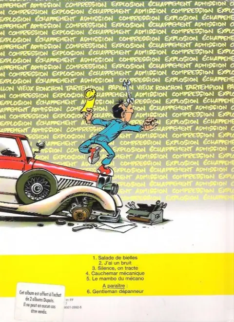 Verso de l'album Garage Isidore Tome 2 J'ai un bruit