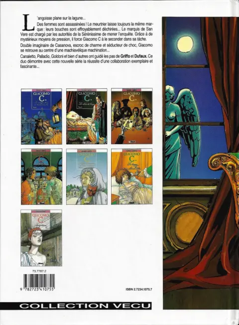 Verso de l'album Giacomo C. Tome 2 La chute de l'ange