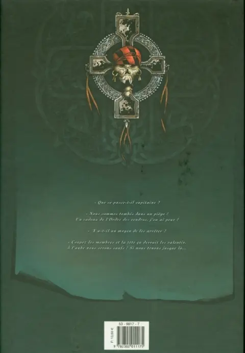 Verso de l'album Hannibal Meriadec et les larmes d'Odin Tome 2 Le manuscrit de Karlsen