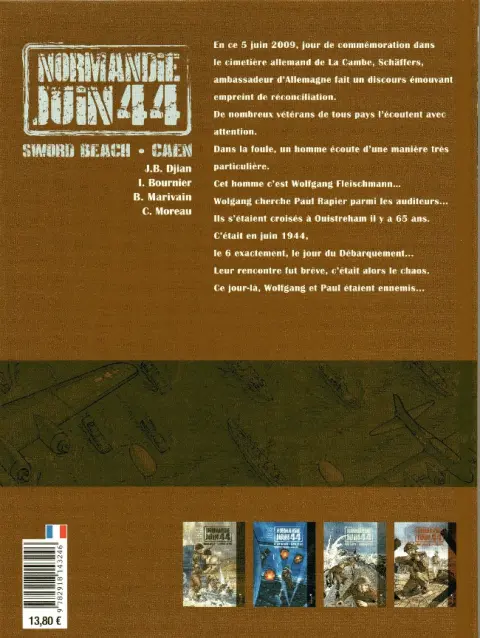 Verso de l'album Normandie juin 44 Tome 4 Sword beach / Caen