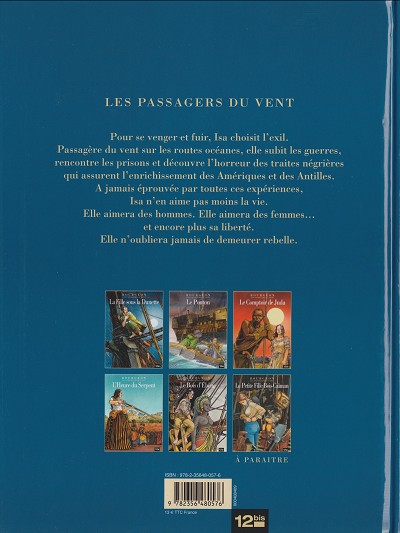 Verso de l'album Les Passagers du vent Tome 3 Le Comptoir de Juda