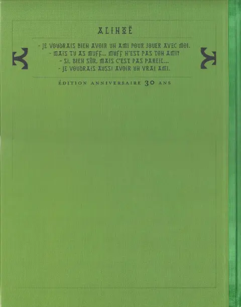 Verso de l'album Thorgal Tome 8 Alinoë