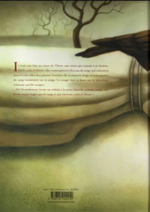Verso de l'album Blanche Neige