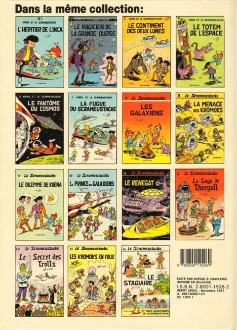 Verso de l'album Le Scrameustache Tome 16 Le grand retour