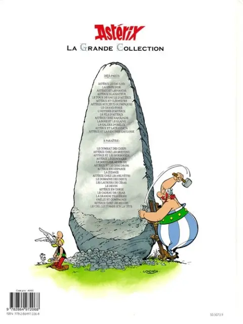 Verso de l'album Astérix La Grande Collection Tome 25 Le grand fossé