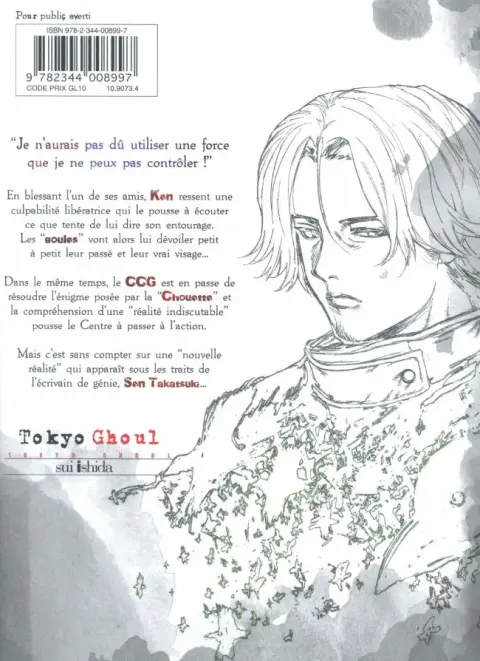 Verso de l'album Tokyo Ghoul 12