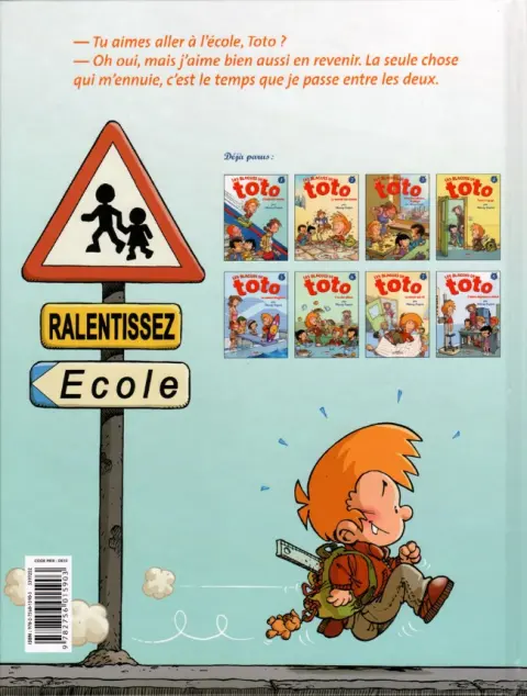 Verso de l'album Les Blagues de Toto Tome 8 L'élève dépasse le mètre