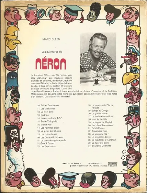 Verso de l'album Les Aventures de Néron et Co Tome 37 Enivrante Charlotte