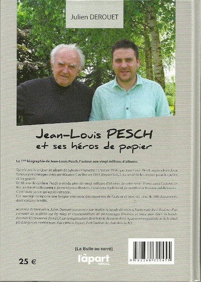 Verso de l'album Jean-Louis Pesch et ses héros de papier
