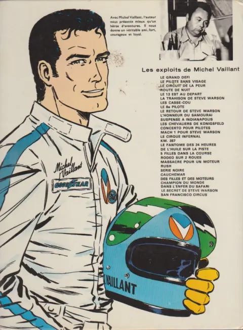 Verso de l'album Michel Vaillant Tome 21 Massacre pour un moteur !