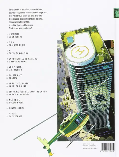 Verso de l'album Largo Winch Tome 17 Mer noire