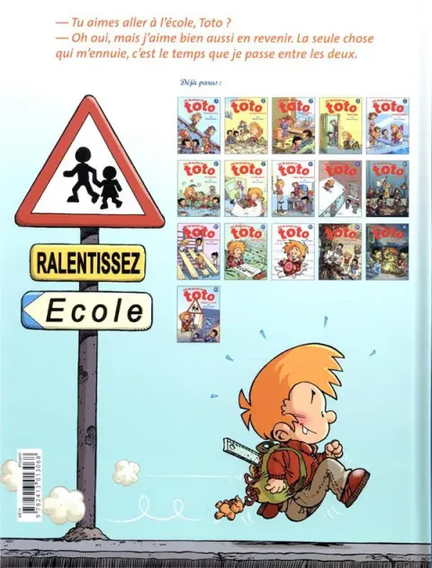 Verso de l'album Les Blagues de Toto Tome 16 Blagues to school
