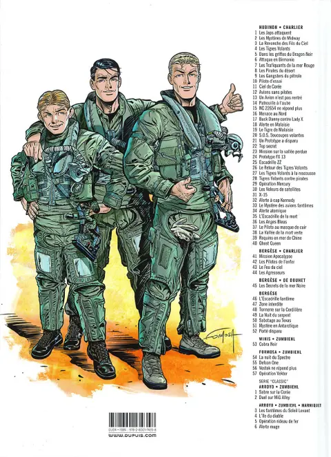 Verso de l'album Buck Danny Tome 57 Opération Vektor