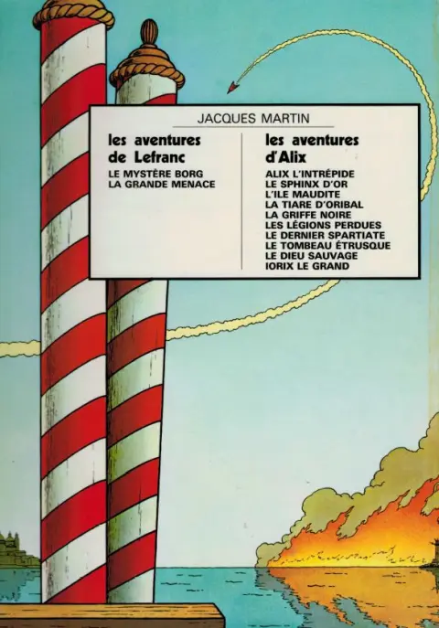 Verso de l'album Lefranc Tome 1 La Grande Menace