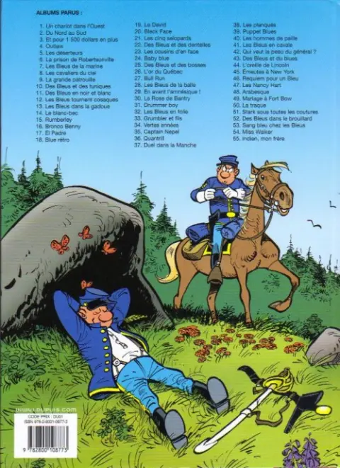 Verso de l'album Les Tuniques Bleues Tome 20 Black Face