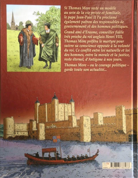 Verso de l'album Avec Thomas More : Apôtre de la conscience