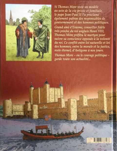 Verso de l'album Avec Thomas More : Apôtre de la conscience