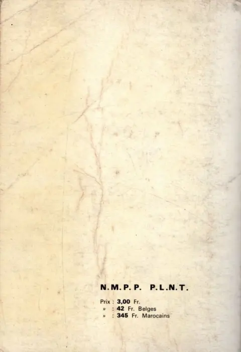 Verso de l'album Bengali Album N° 3