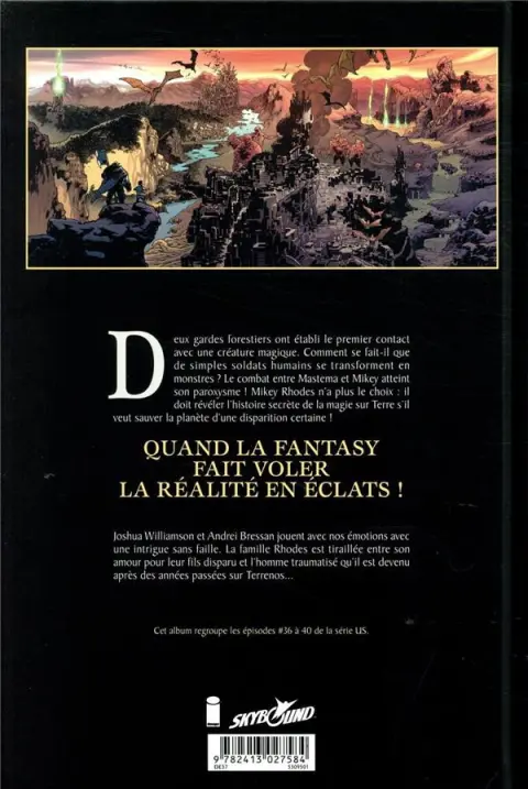 Verso de l'album Birthright Tome 8 Les cinq mages