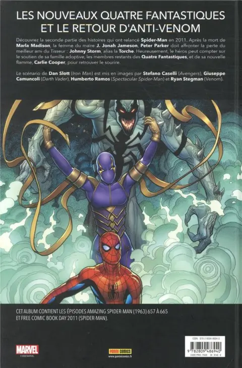 Verso de l'album Spider-Man : Big Time Tome 2 Le voyage fantastique