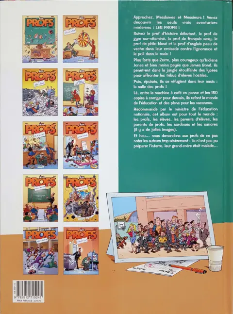 Verso de l'album Les Profs Tome 2 Loto et colles