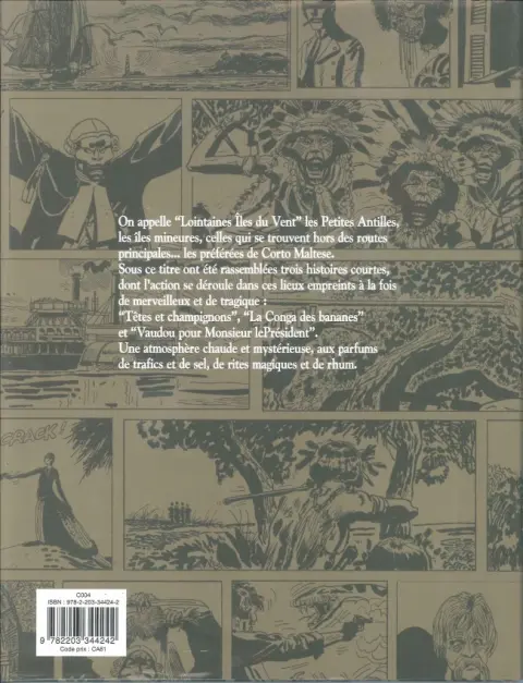 Verso de l'album Corto Maltese Tome 11 Lointaines îles du vent